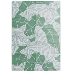 vidaXL Outdoor Carpet Garden Rug Carpet Patio Mat Area Rug Balcony Blanket PP - leaf, 140 x 200 cm