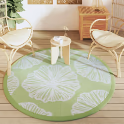 vidaXL Outdoor Carpet Garden Rug Carpet Patio Mat Area Rug Balcony Blanket PP - light green, 160 cm - Additional view 2