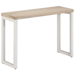 vidaXL Console Table Hall Side Table End Table Brown Solid Wood Mango and Iron