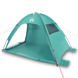 vidaXL Beach Tent Picnic Lightweight Tent Sun Shelter Shade Tent Waterproof - green