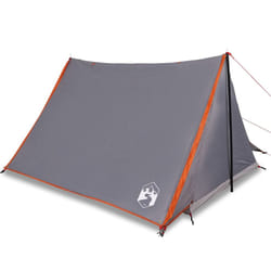 vidaXL Camping Tent 2-Person Lightweight Tent Dome Tent Shelter Waterproof - grey and orange