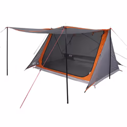 vidaXL Camping Tent 2-Person Lightweight Tent Dome Tent Shelter Waterproof - grey and orange - Additional view 7