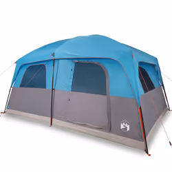 vidaXL Family Tent Cabin 10-Person Camping Tent Lightweight Tent Waterproof - blue
