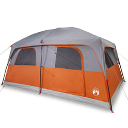 vidaXL Family Tent Cabin 10-Person Camping Tent Lightweight Tent Waterproof - green