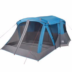 vidaXL Family Tent with Porch 6-Person Lightweight Camping Tent Waterproof - blue, 4-person - Additional view 4