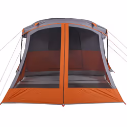 vidaXL Family Tent with Porch 6-Person Lightweight Camping Tent Waterproof - grey and orange, 4-person - Additional view 5