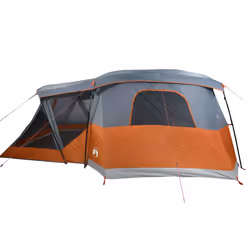 vidaXL Family Tent with Porch 6-Person Lightweight Camping Tent Waterproof - grey and orange, 4-person - Additional view 7