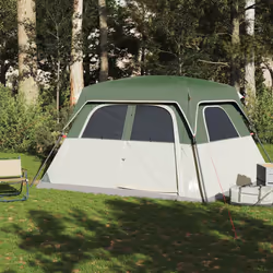 vidaXL Family Tent Cabin 6-Person Lightweight Tent Camping Tent Waterproof - green