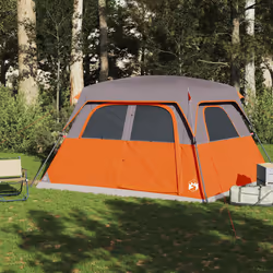 vidaXL Family Tent Cabin 6-Person Lightweight Tent Camping Tent Waterproof - orange