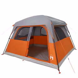 vidaXL Family Tent Cabin 6-Person Lightweight Tent Camping Tent Waterproof - orange - Additional view 4
