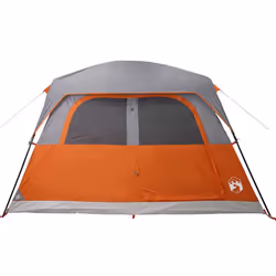 vidaXL Family Tent Cabin 6-Person Lightweight Tent Camping Tent Waterproof - orange - Additional view 5