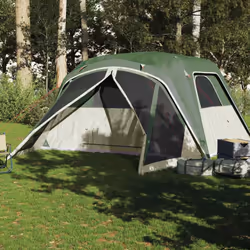 vidaXL Family Tent with Porch 6-Person Lightweight Camping Tent Waterproof - green, 6-person - Additional view 2