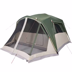 vidaXL Family Tent with Porch 6-Person Lightweight Camping Tent Waterproof - green, 6-person - Additional view 4