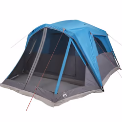 vidaXL Family Tent with Porch 6-Person Lightweight Camping Tent Waterproof - blue, 6-person - Additional view 4