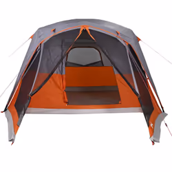vidaXL Family Tent with Porch 6-Person Lightweight Camping Tent Waterproof - grey and orange, 6-person - Additional view 6