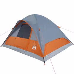 vidaXL Family Tent Dome 6-Person Orange Waterproof - Additional view 3