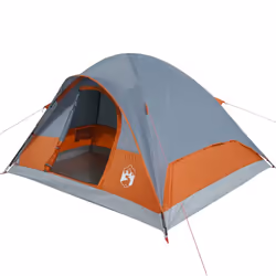 vidaXL Family Tent Dome 6-Person Orange Waterproof - Additional view 4
