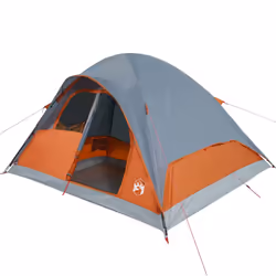 vidaXL Family Tent Dome 6-Person Orange Waterproof - Additional view 4