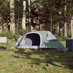 vidaXL Camping Tent Dome 1-Person Lightweight Tent Patio Dome Tent Waterproof - green