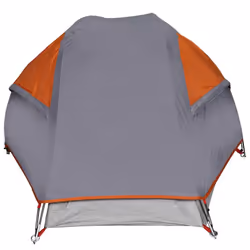 vidaXL Camping Tent Dome 1-Person Lightweight Tent Patio Dome Tent Waterproof - grey and orange - Additional view 7
