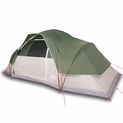 vidaXL Family Tent Dome Camping Tent Patio Hiking Lightweight Tent Waterproof - green, 9-person