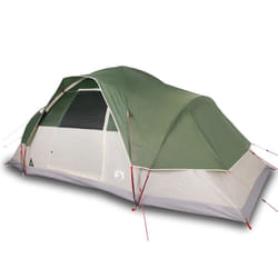 vidaXL Family Tent Dome Camping Tent Patio Hiking Lightweight Tent Waterproof - green, 9-person