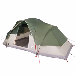 vidaXL Family Tent Dome Camping Tent Patio Hiking Lightweight Tent Waterproof - green, 9-person - Additional view 4
