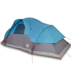 vidaXL Family Tent Dome Camping Tent Patio Hiking Lightweight Tent Waterproof - blue, 9-person