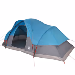 vidaXL Family Tent Dome Camping Tent Patio Hiking Lightweight Tent Waterproof - blue, 9-person - Additional view 4