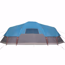 vidaXL Family Tent Dome Camping Tent Patio Hiking Lightweight Tent Waterproof - blue, 10-person - Additional view 8