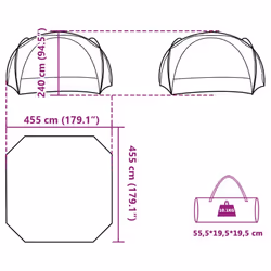 vidaXL Party Tent Garden Party Tent Gazebo Outdoor Canopy Marquee Waterproof - blue