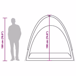 vidaXL Storage Tent Outdoor Lightweight Tent Bike Utility Tent Waterproof - blue, 200 x 163 x 190 cm