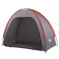 vidaXL Storage Tent Outdoor Lightweight Tent Bike Utility Tent Waterproof - grey and orange, 200 x 163 x 190 cm