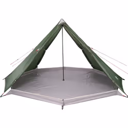 vidaXL Family Tent Tipi 8-Person Lightweight Camping Tent Green Waterproof