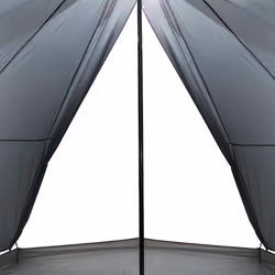 vidaXL Family Tent Tipi 8-Person Patio Camping Tent Grey and Orange Waterproof - Additional view 6