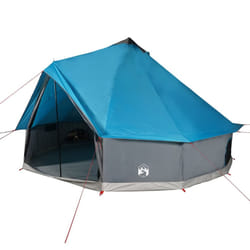 vidaXL Family Tent Tipi 8-Person Camping Tent Lightweight Tent Waterproof - blue, 8-person
