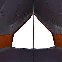 vidaXL Family Tent Tipi 8-Person Camping Tent Lightweight Tent Waterproof - grey and orange, 8-person - Additional view 9