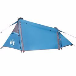 vidaXL Camping Tent Tunnel 2-Person Lightweight Tent Dome Tent Blue Waterproof - Additional view 4
