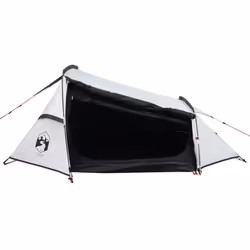vidaXL Camping Tent Tunnel 2-Person Lightweight Tent Dome Tent Waterproof - white blackout