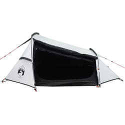 vidaXL Camping Tent Tunnel 2-Person Lightweight Tent Dome Tent Waterproof - white blackout