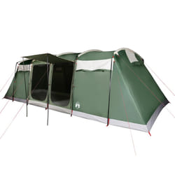 vidaXL Family Tent Tunnel Camping Tent Fishing Lightweight Tent Waterproof - green, 8-person