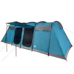 vidaXL Family Tent Tunnel Camping Tent Fishing Lightweight Tent Waterproof - blue, 8-person