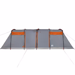 vidaXL Family Tent Tunnel Camping Tent Fishing Lightweight Tent Waterproof - grey and orange, 8-person - Additional view 8