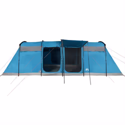 vidaXL Family Tent Tunnel Camping Tent Fishing Lightweight Tent Waterproof - blue, 10-person - Additional view 5