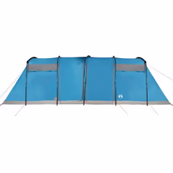 vidaXL Family Tent Tunnel Camping Tent Fishing Lightweight Tent Waterproof - blue, 10-person - Additional view 6