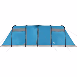 vidaXL Family Tent Tunnel Camping Tent Fishing Lightweight Tent Waterproof - blue, 10-person - Additional view 8
