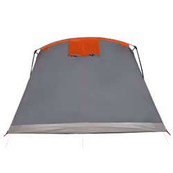 vidaXL Family Tent Tunnel Camping Tent Fishing Lightweight Tent Waterproof - grey and orange, 10-person - Additional view 7