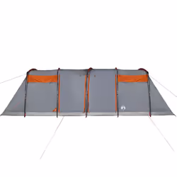 vidaXL Family Tent Tunnel Camping Tent Fishing Lightweight Tent Waterproof - grey and orange, 10-person - Additional view 8