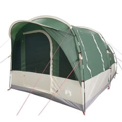 vidaXL Family Tent Tunnel 7-Person Lightweight Tent Camping Tent Waterproof - Green, 3-person