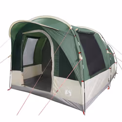 vidaXL Family Tent Tunnel 7-Person Lightweight Tent Camping Tent Waterproof - Green, 3-person - Additional view 4